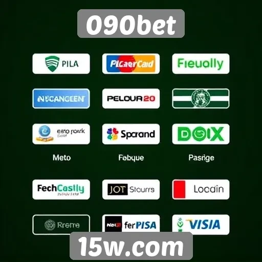Variedade de métodos de pagamento disponíveis no 090bet